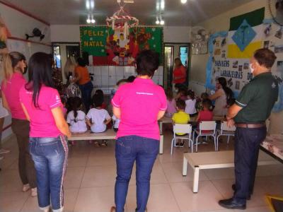 Núcleo Feminino Coprossel e CEMEI Sementinha do Saber levam alegria no Natal das Crianças da Escola